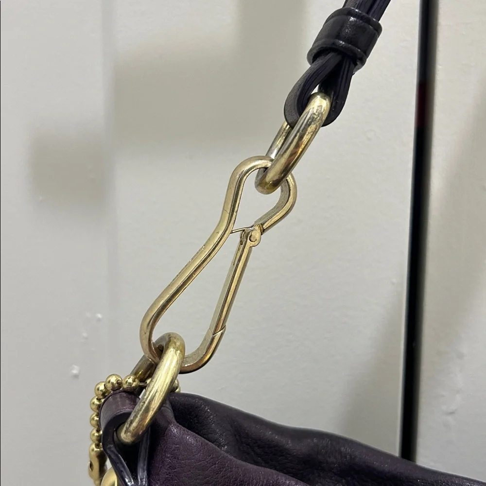 Coach Brooke Hobo Shoulder Bag in Eggplant